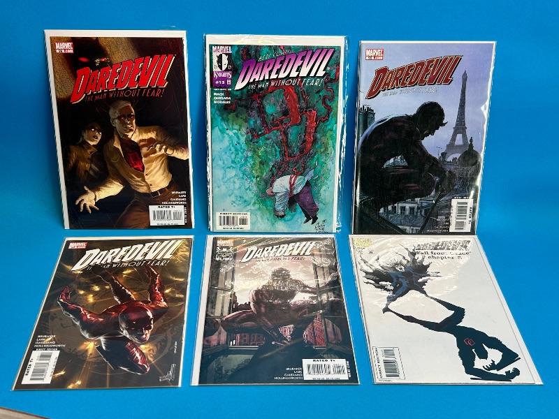 Photo 1 of 025984…6 daredevil comics in plastic sleeves