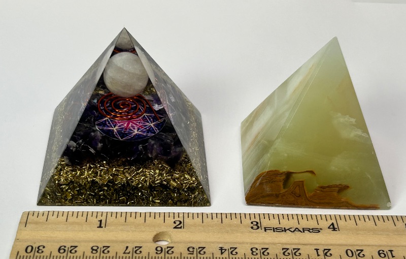 Photo 1 of 026019…onyx and acrylic pyramids