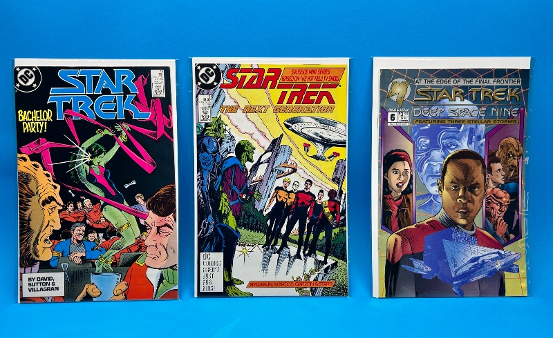 Photo 1 of 026023…3 Star Trek comics in plastic sleeves