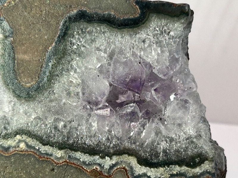 Photo 1 of 026031…large 8” unique amethyst crystal rock with stand 