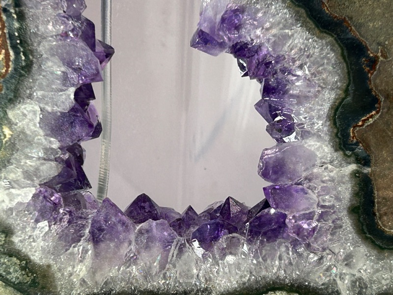 Photo 1 of 026031…large 8” unique amethyst crystal rock with stand 