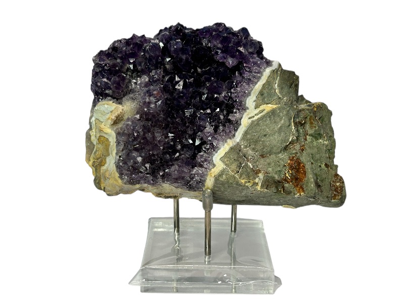 Photo 1 of 026032…5” amethyst crystal rock with stand