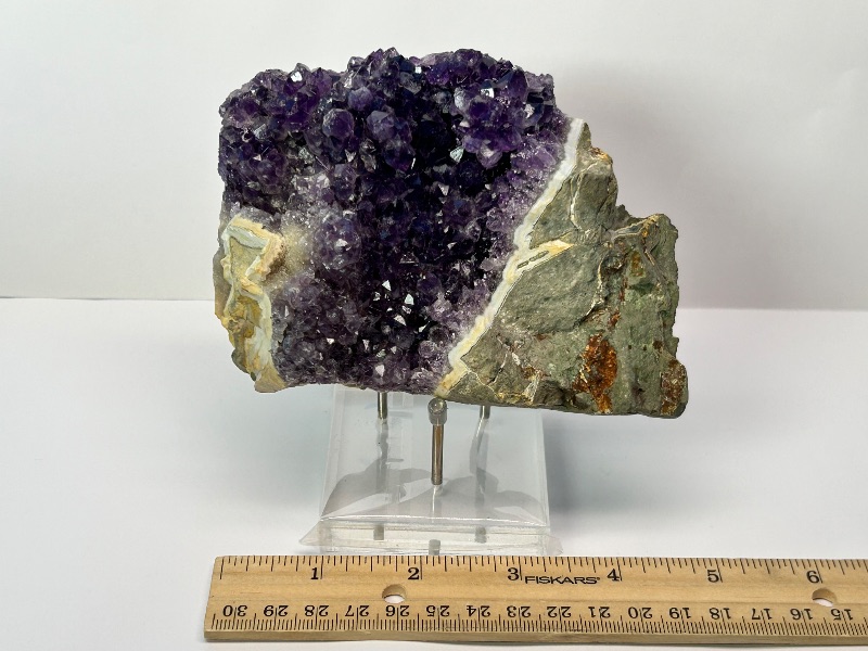 Photo 1 of 026032…5” amethyst crystal rock with stand