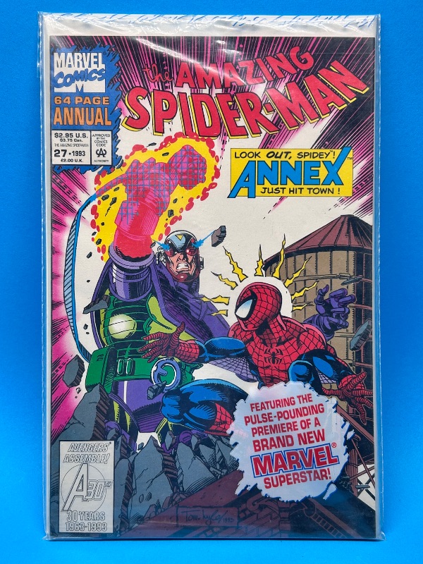 Photo 1 of 026046…SEALED Spider-Man annual comic in plastic sleeve 