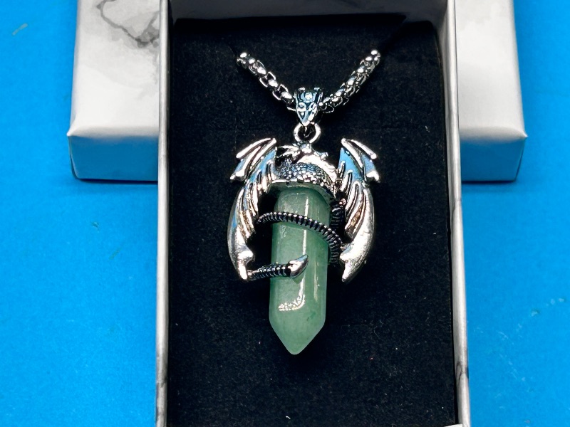 Photo 1 of 026062…dragon pendant on chain in gift box