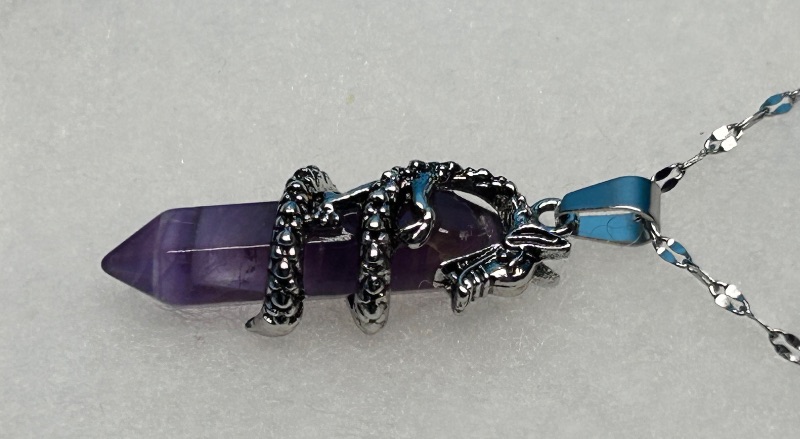 View 2 of 026063…dragon  pendant on adjustable 18-20” chain in gift box