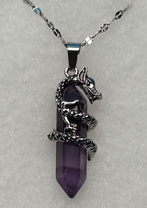 View 1 of 026063…dragon  pendant on adjustable 18-20” chain in gift box