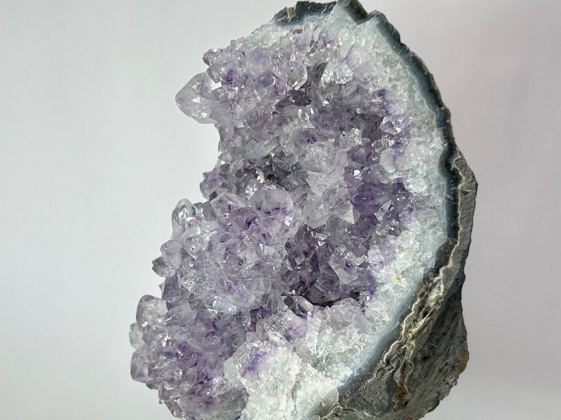 Photo 1 of 026069…7”  amethyst crystal on display-height includes stand