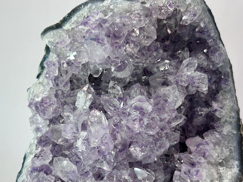Photo 1 of 026069…7”  amethyst crystal on display-height includes stand