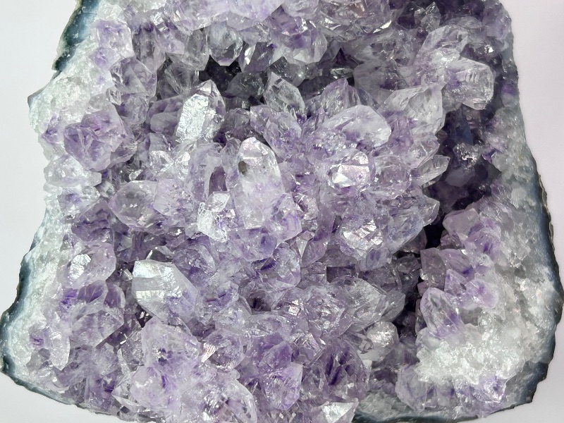 Photo 1 of 026069…7”  amethyst crystal on display-height includes stand