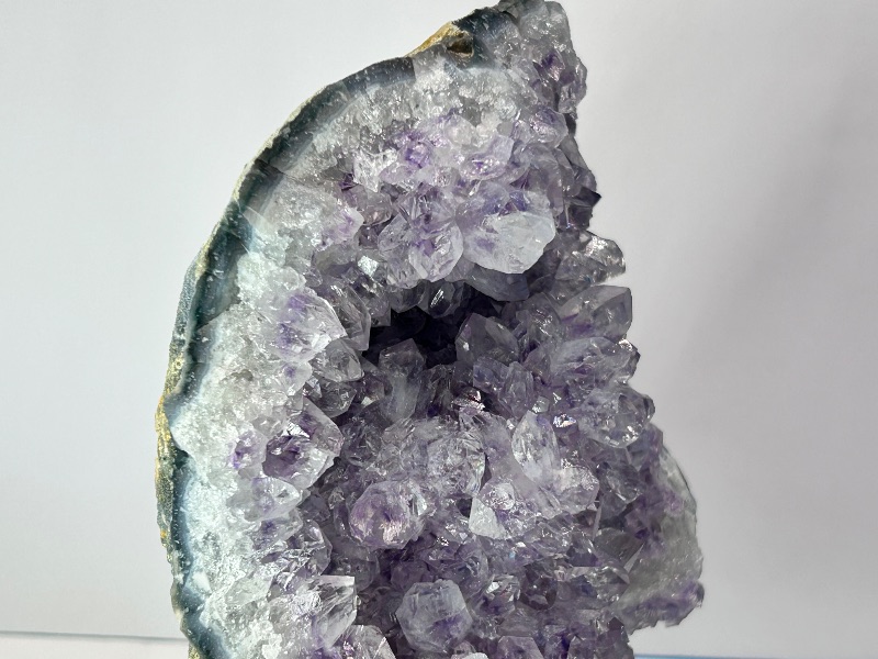 Photo 1 of 026069…7”  amethyst crystal on display-height includes stand