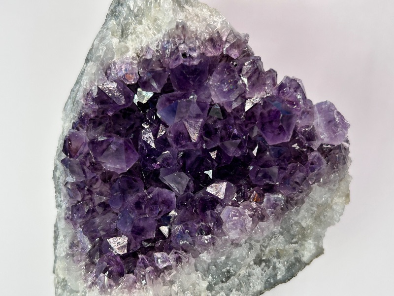 Photo 1 of 026071…6” amethyst crystal on display-height includes stand