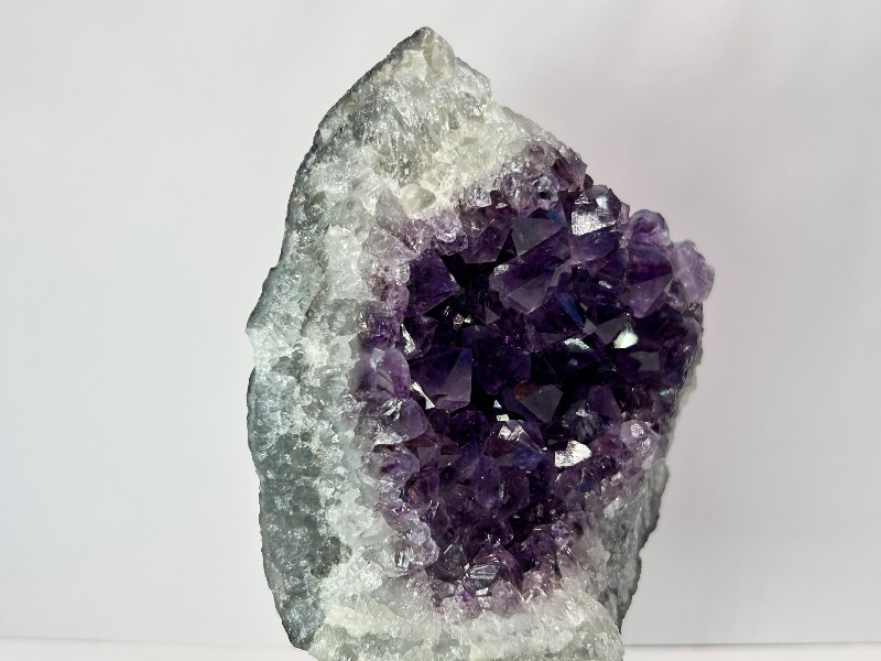 Photo 1 of 026071…6” amethyst crystal on display-height includes stand