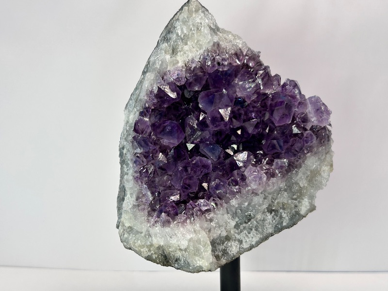 Photo 1 of 026071…6” amethyst crystal on display-height includes stand