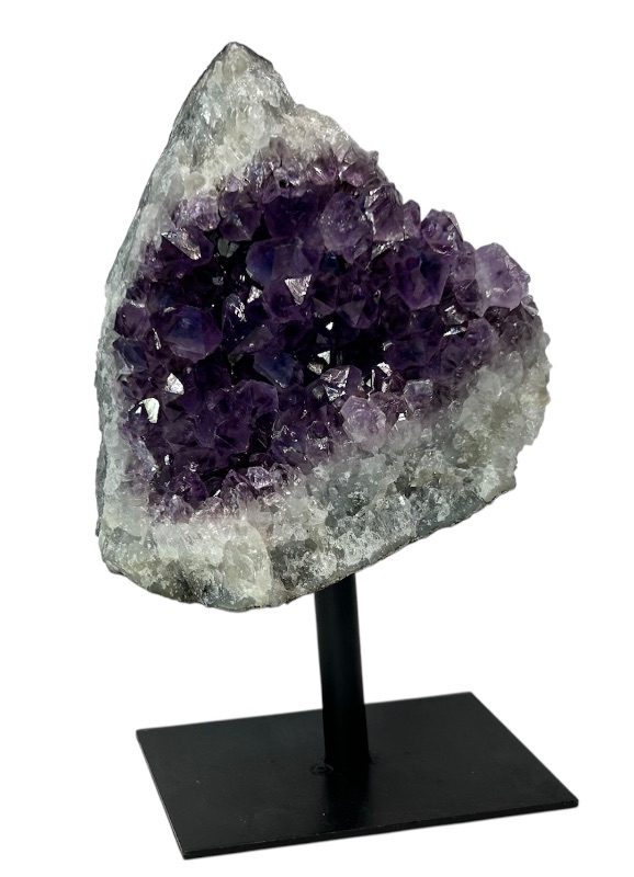 Photo 1 of 026071…6” amethyst crystal on display-height includes stand