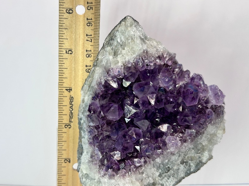 Photo 1 of 026071…6” amethyst crystal on display-height includes stand