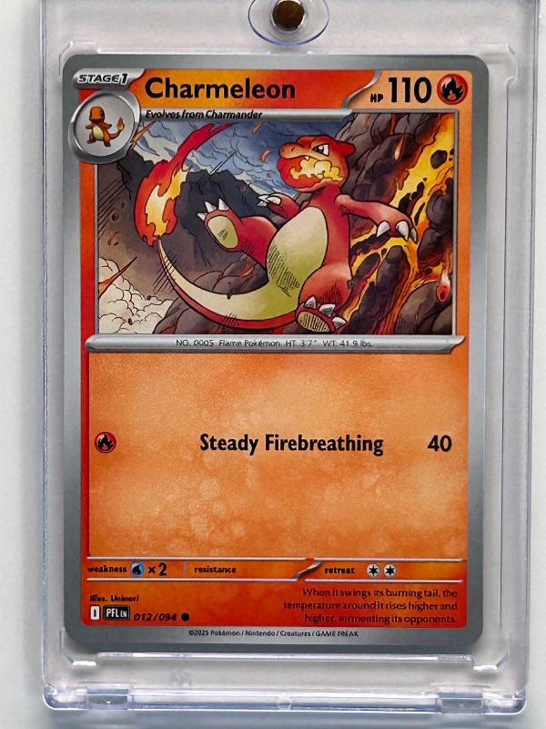 Photo 1 of 026109… Charmeleon Pokémon card in hard plastic case