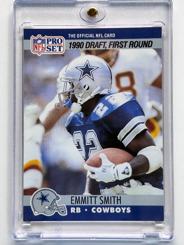 Photo 1 of 026132…Rookie Emmitt Smith card 685 in hard plastic case