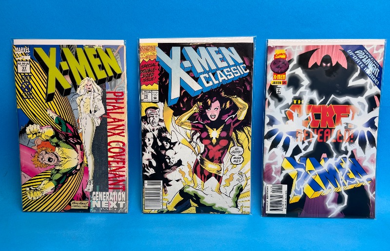 Photo 1 of 026142…3 X-men comics in plastic sleeves