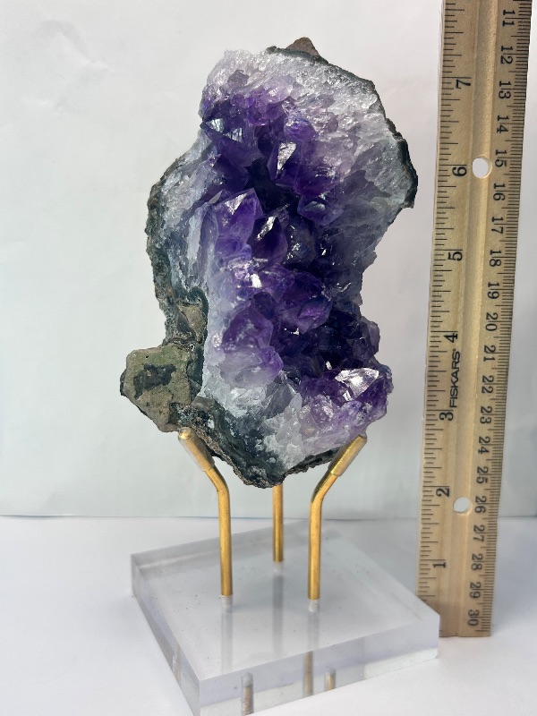 Photo 1 of 026153…7.5” amethyst crystal on display stand