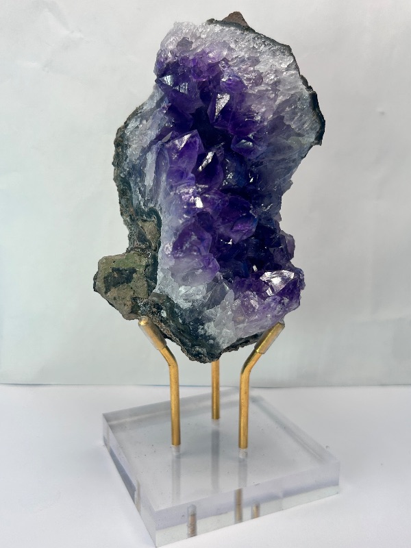 Photo 1 of 026153…7.5” amethyst crystal on display stand