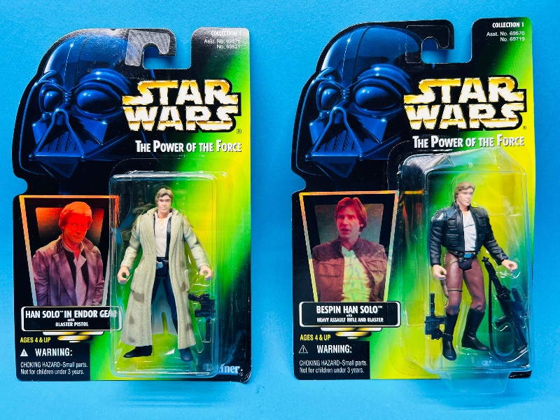 Photo 1 of 026162… 2 Star Wars Han Solo figures 