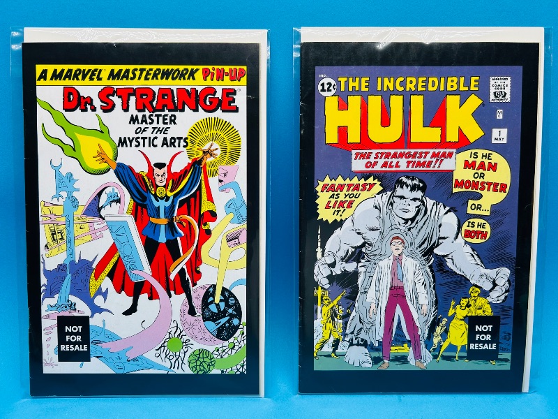 Photo 1 of 026168…2 reprint comics in plastic sleeves 