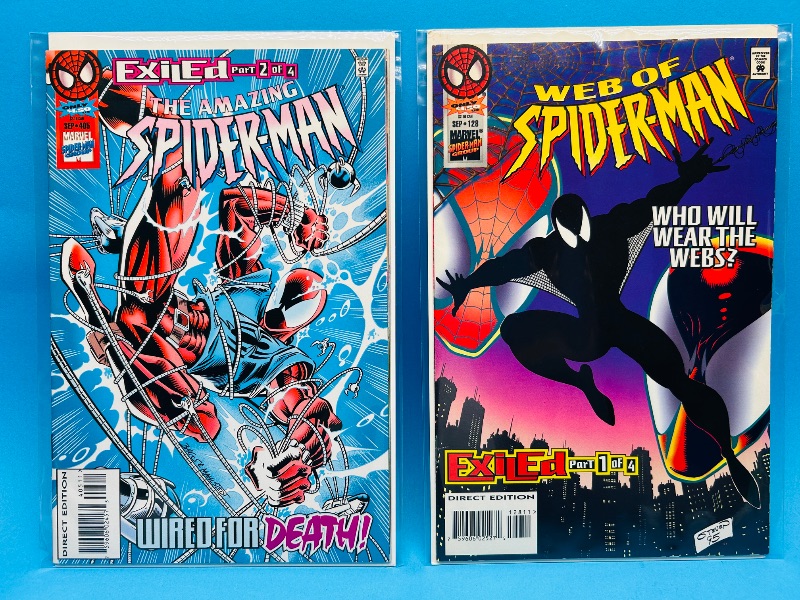 Photo 1 of 026221…2 Spider-Man comics in plastic sleeves 