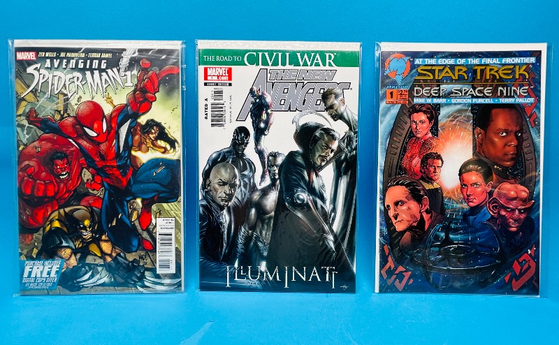 Photo 1 of 026247…3 comics all #1’s in plastic sleeves 