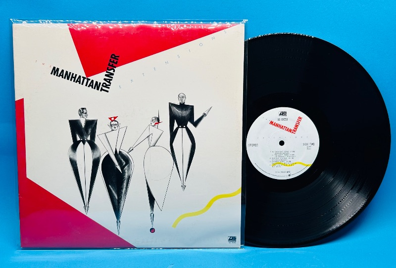 Photo 1 of 026333… Manhattan Transfer 33 RPM record in plastic sleeve- record and cover in great condition for age 