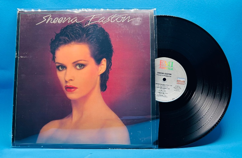 Photo 1 of 026338…Sheena Easton 33 RPM record in plastic sleeve- record and cover in great condition for age