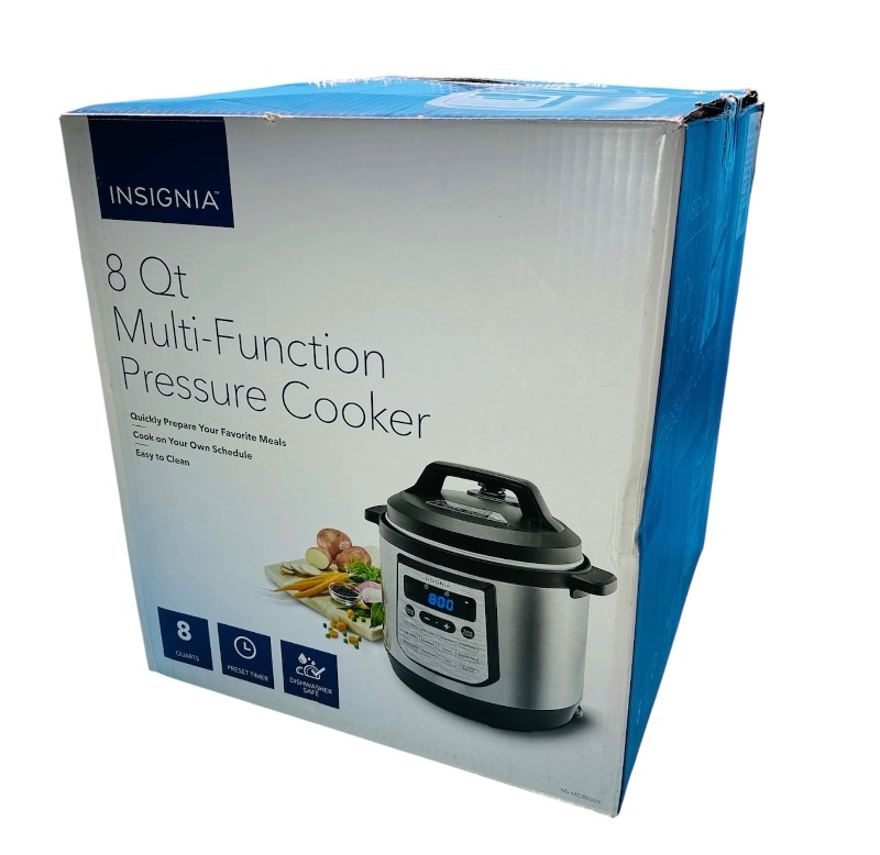 Photo 1 of 026351… Insignia 8 qt. Multifunction pressure cooker -stainless steel 