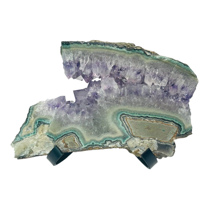 Photo 1 of 026813…5” amethyst crystal rock with stand