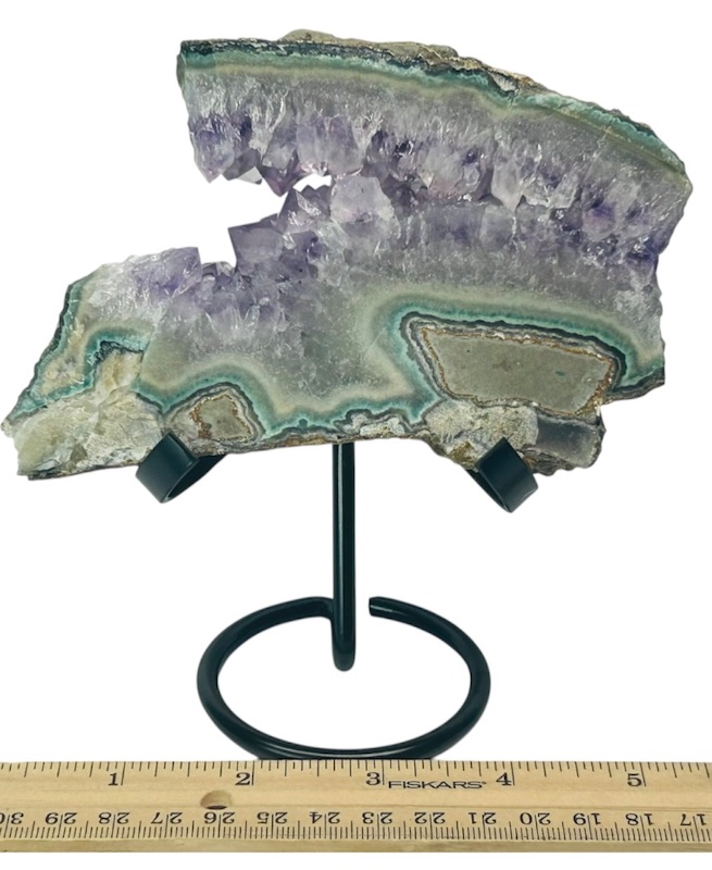 Photo 1 of 026813…5” amethyst crystal rock with stand