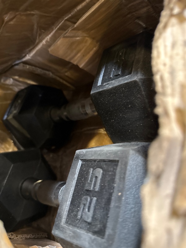 Photo 1 of CAP Barbell 50lb Coated Hex Dumbbells, 25x2, Part of 150lb Set
