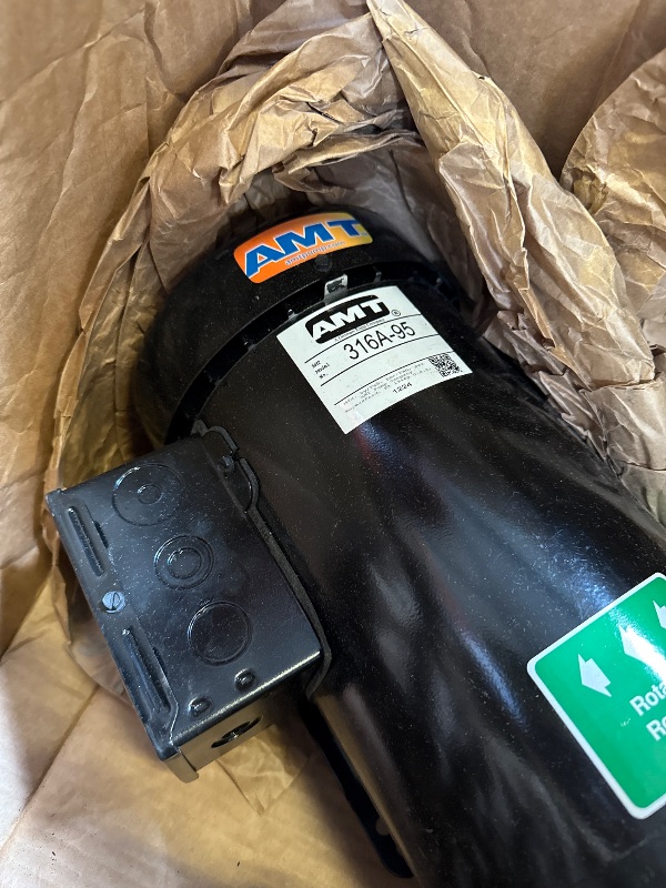 Photo 1 of AMT Pump 316A-95 Sewage & Trash Pump, Cast Iron, 3 HP, 3 Phase, 230-460V, Curve A, 2" NPT Female Suction & Discharge Ports
