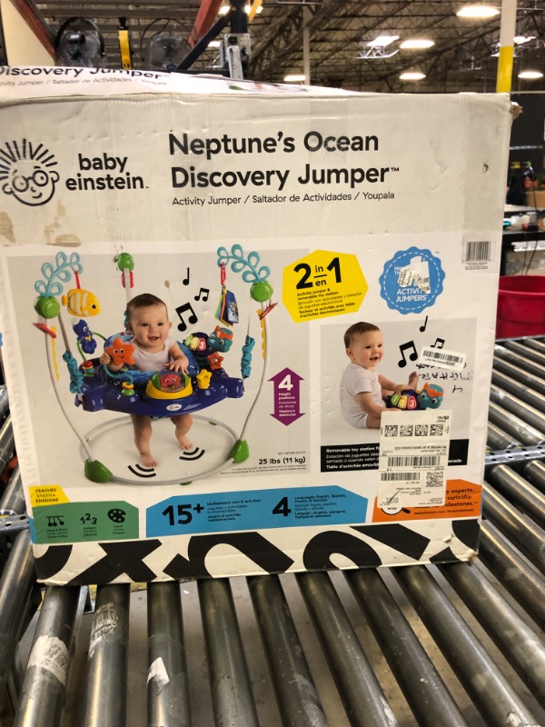 Photo 1 of Baby Einstein Neptune's Ocean Discovery Activity Jumper, Ages 6 months +, Max weight 25 lbs., Unisex