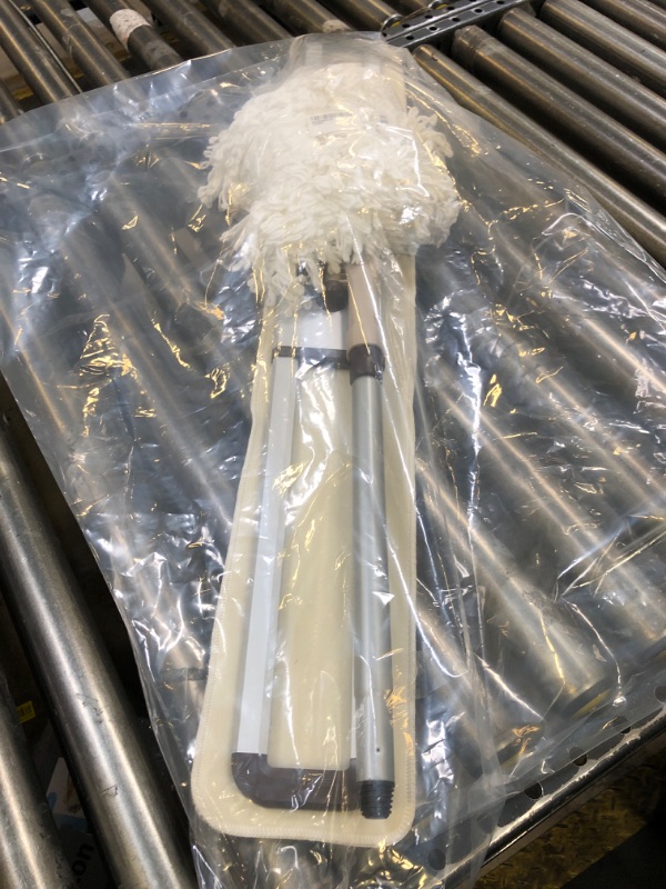 Photo 1 of Eyliden 36" Residential Commercial Dust Mop, 4 Pads Professional Class Industrial Mops Broom, No Rust - Full Aluminum Mopping with Telescopic Handle, 2pcs Cotton and 2pcs Microfiber Pad (White, 36")