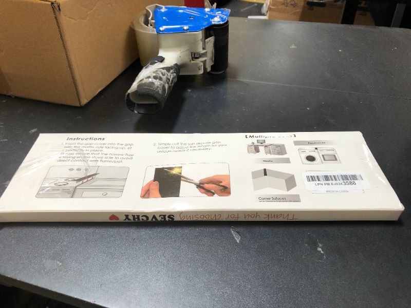 Photo 1 of SEVCHY Silicone Stove Gap Covers (2 pack), Oven Gap Filler, Heat Resistant Stove Gap Filler, Seal Gap between Stovetop and Counter, Easy Clean (30 inch, Clear)