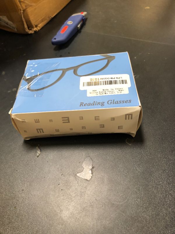Photo 1 of +3.5 Kerecsen 5 Pairs Fashion Ladies Reading Glasses Spring Hinge Pattern Design Readers, 5 Pack Mix Color, Medium
