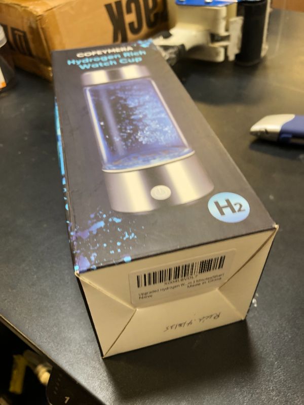 Photo 1 of Upgraded Hydrogen Water Bottle, Hydrogen Water Machine -SPE & PEM, Portable Rechargeable aquahealth Hydrogen Water Bottle Generator, Portable Hydrogen Water Improve Water Quality in 3 Minutes(Silver)