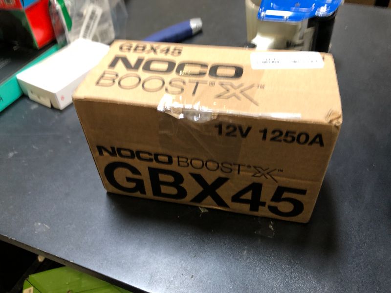 Photo 1 of NOCO Boost X GBX45: 1250A UltraSafe Jump Starter – 12V Lithium Battery Booster Pack, Portable Jump Box, Power Bank & Jumper Cables - for 6.5L Gas and 4.0L Diesel Engines