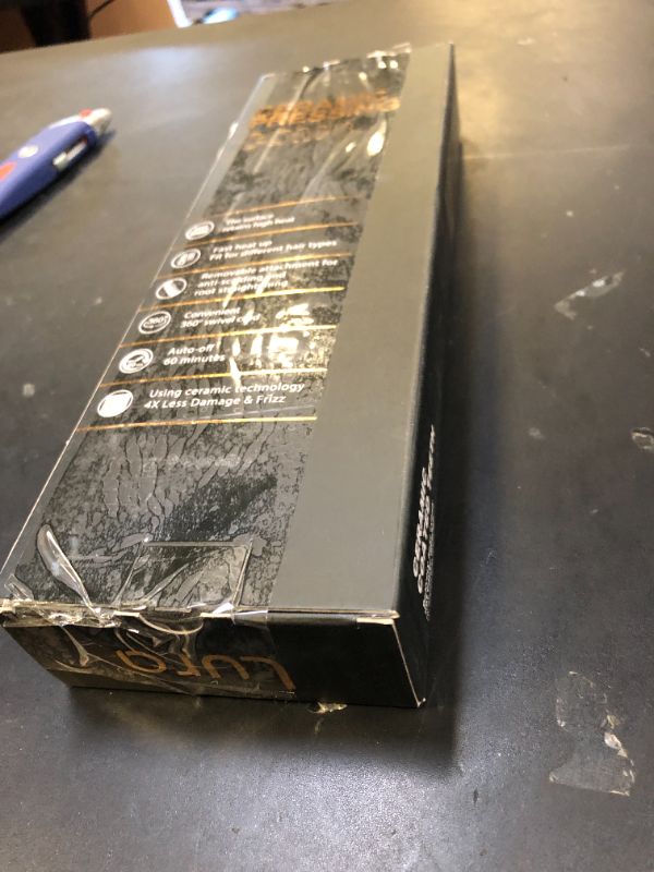 Photo 1 of 180°F-500°F Electric Hot Comb Straightener for Lace Front Wigs and African American Hair, Digital Display, Pressing Comb for Black Women