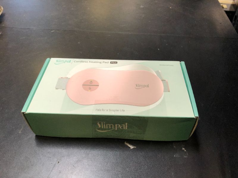 Photo 1 of Slimpal Heating Pad for Period Cramps, FSA HSA Eligible, Portable Cordless Rechargeable Heating Pad for Menstrual Pain Relief Electric Heat Belt, Gifts for Her Women Girl Wife Girlfriend, White