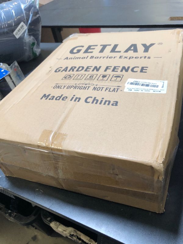 Photo 1 of Getlay Decorative Garden Fence 24 Pack,24 Ft (L) X 24 in (H) Black Mesh Rustproof Metal Fence, Animal Barrier Fence for Small Dog, Border Folding Patio Fences,Outdoor Flower Bed Landscape Decor