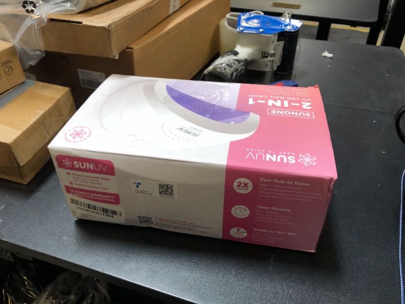 Photo 1 of SUNUV UV LED Nail Lamp, Gel Light for Nail Polish UV Dryer with 3 Timers SUNone White