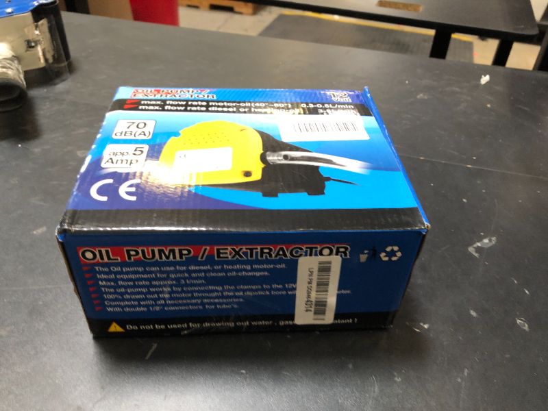 Photo 1 of SIXIWANZI 12V 60W Oil Extractor Pump, Oil Extractor for Boat, Motorcycle, Car and lawn Equipment