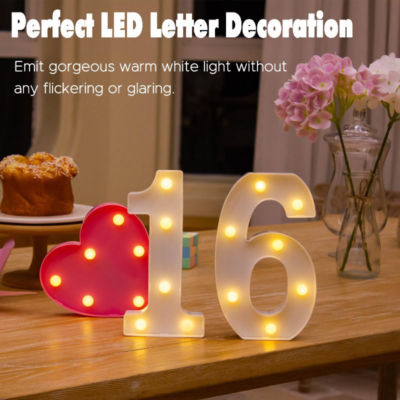 Photo 1 of imprsv Marquee Numbers Large 16th-Birthday Decorations:  Light up Number Sweet 16 Birthday Decoration Sixteen Year Old Girl Boy Anniversary #16 