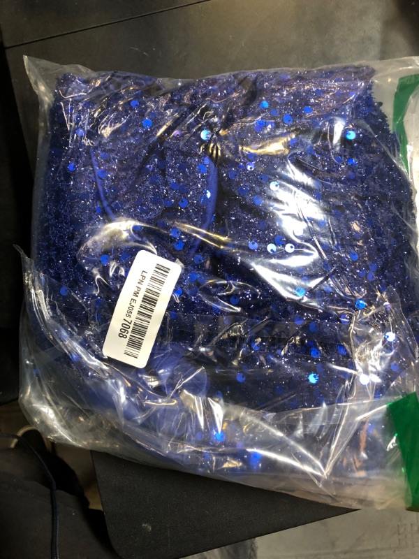 Photo 1 of Madam Uniq Formal Dress Sequin Fishtail Sleeveless 1920s Gatsby Cocktail Prom Elegant Maxi Evening Gowns for Women (Blue,M)