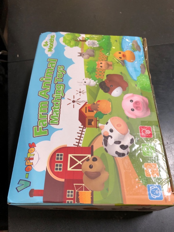 Photo 1 of V-Opitos 10 Pack Farm Animal Matching Toys, Montessori Gifts for 1-3 Year Old Toddlers